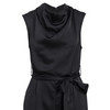 Damen Satin-Jumpsuit unifarben