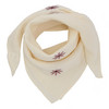 Damen Musselin-Bandana mit Stickerei cremeweiss