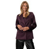 Damen Satin-Blazer mit doppelter Knopfreihe