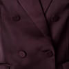 Damen Satin-Blazer mit doppelter Knopfreihe