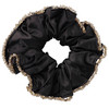 Scrunchie in Satin-Optik dunkelbraun