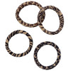 4 Haargummis im Animal-Look