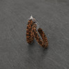 Damen Creolen mit Leo-Muster