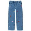 Mädchen Jeans mit Stickerei