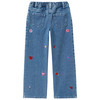 Mädchen Jeans mit Stickerei