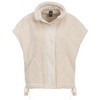 Damen Teddyweste mit Druckknöpfen beige