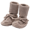 1 Paar Newborn Strickschühchen mit Schnürung