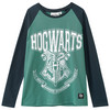 Harry Potter Langarmshirt mit Print dunkelgrün