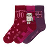 3 Paar Harry Potter Socken im Set dunkelrot / pink / lila