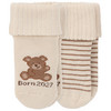 2 Paar Newborn Frottee-Socken Born 2027 beige