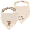 2 Baby Bandanas Born 2027 beige / cremeweiss