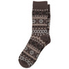 1 Paar Herren Socken mit Wolle braun
