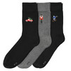 3 Paar Herren Socken mit Stickerei