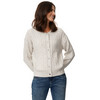 Damesvest met kabelpatroon