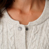 Damesvest met kabelpatroon