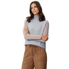 Damen Strickpullunder mit Zopfmuster