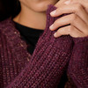 Damesvest met effectgaren