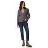 Damesvest met effectgaren
