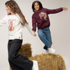 Mädchen Sweatshirt mit Pferde-Motiv