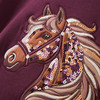 Mädchen Sweatshirt mit Pferde-Motiv