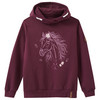 Mädchen Hoodie mit Pferde-Motiv