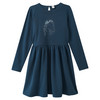 Mädchen Thermo-Kleid mit Pferde-Print