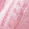 Mädchen Strickpullunder mit Zopfmuster