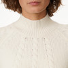 Damen Strickpullover mit Zopfmuster