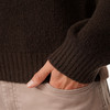 Damen Strickpullover mit Zopfmuster
