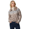 Damesvest met afneembare bontkraag