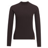 Damen Feinstrickshirt mit Turtleneck dunkelbraun