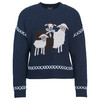 Damen Strickpullover mit Schaf-Motiv