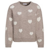Damen Strickpullover mit Herz-Allover