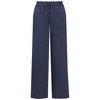 Damen Wide-Leg-Hose mit Schlupfbund dunkelblau