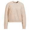 Damen Strickpullover mit Zopfmuster
