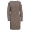 Damen Strickkleid mit Rautenmuster braun