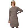 Damen Strickkleid mit Rautenmuster