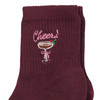 1 Paar Damen Socken mit Stickerei