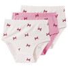 3 babyslipjes met strikjesprint