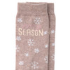 1 Paar Damen Socken mit Eule und Fuchs