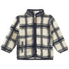 Baby Teddyjacke im Karo-Look
