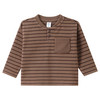 Baby Fleeceshirt im Streifen-Look