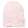 Baby Mütze mit Rippstruktur rosa