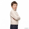 Jungen Strickpullover im Troyer-Style