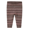 Baby Strickleggings mit Norwegermuster braun