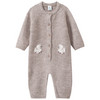 Newborn Strickoverall mit Knopfleiste