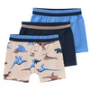 3 Jungen Boxer mit Dino-Motiven 