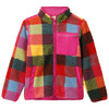 Mädchen Teddyjacke bunt kariert