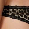 Damesstring met luipaardprint