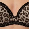 Beugel-bh voor dames met luipaardprint